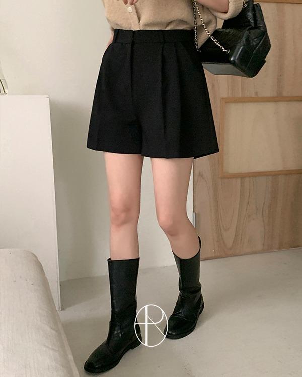 퓨어다 [6천장돌파][베이직템/핏보장][MADE] 그레미 투 핀턱 숏츠