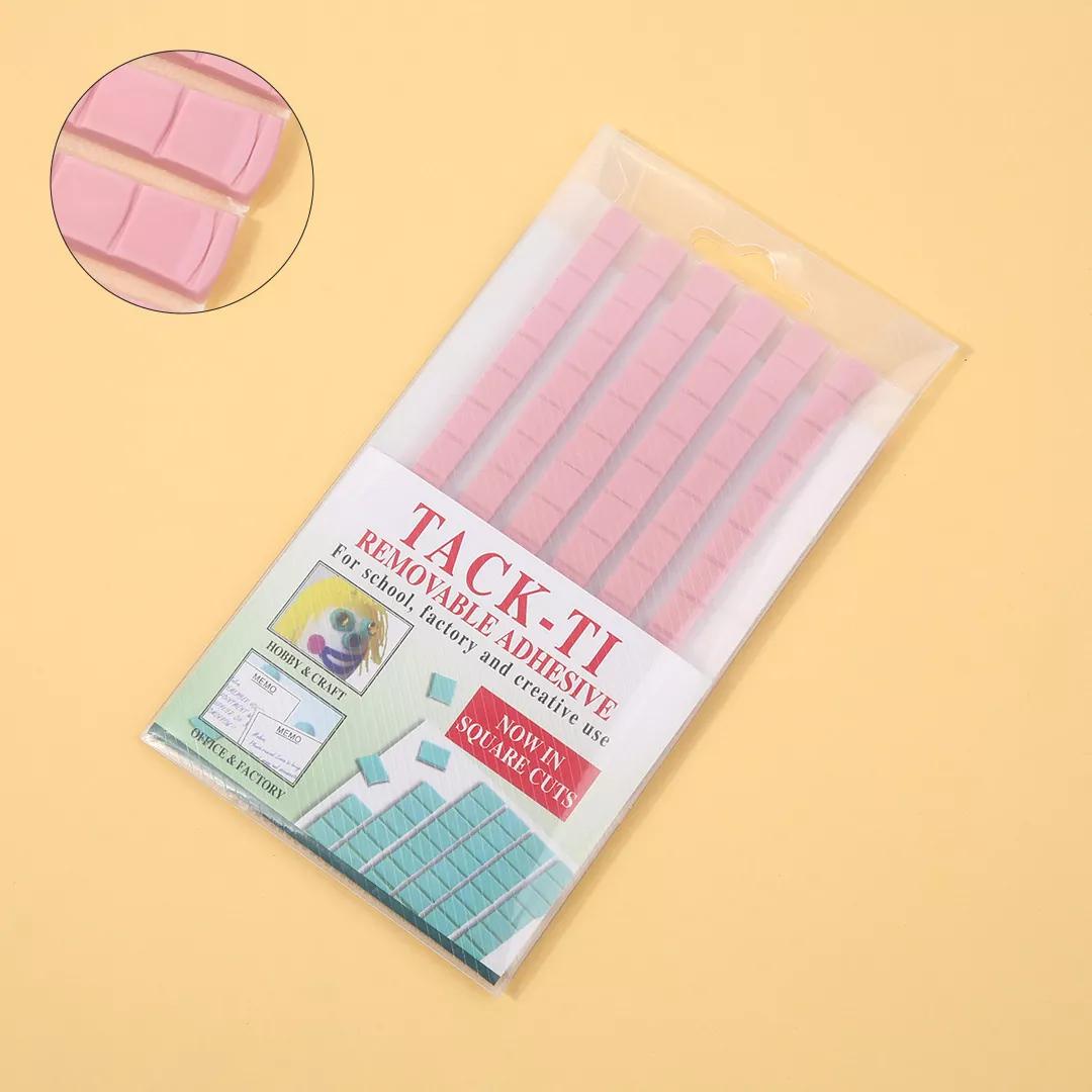 [사라센] 택티 탈착식 접착제 핑크 (네일껌) {6줄}