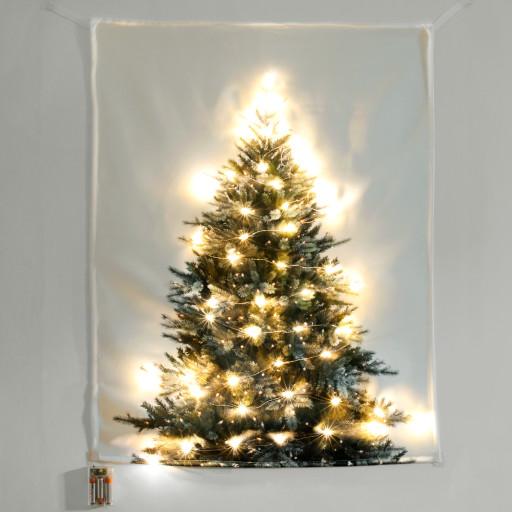 ★크리스마스선물★ 패브릭 벽트리 LED전구50cm 포함