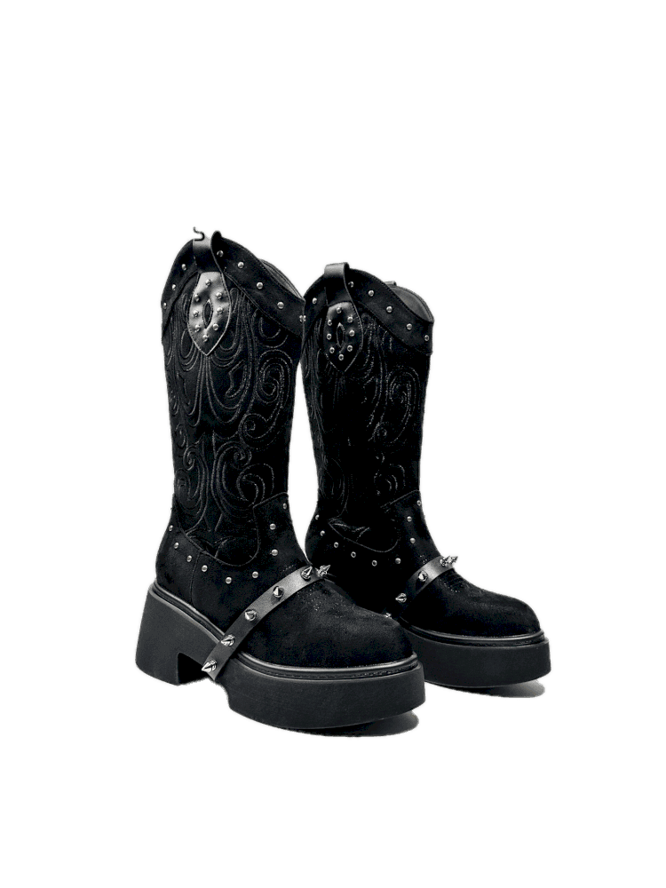 Thick Bottom Western Boots【s0000013764】