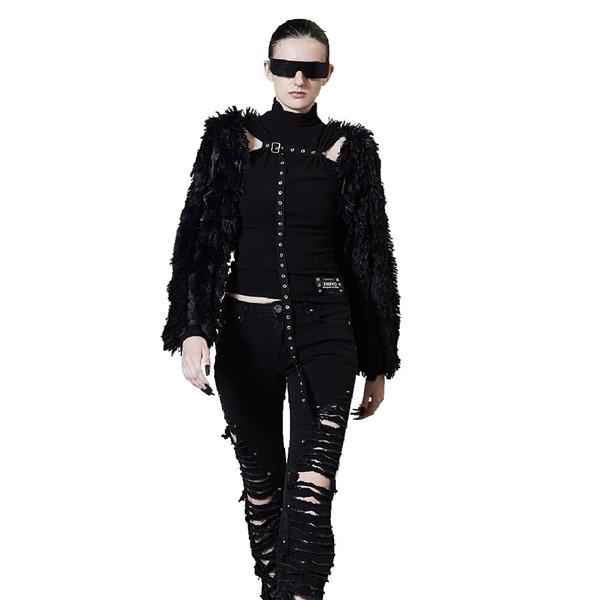 OBLIQUE DAMAGE STONE PANTS IN BLACK <AESPA 지젤 착용>