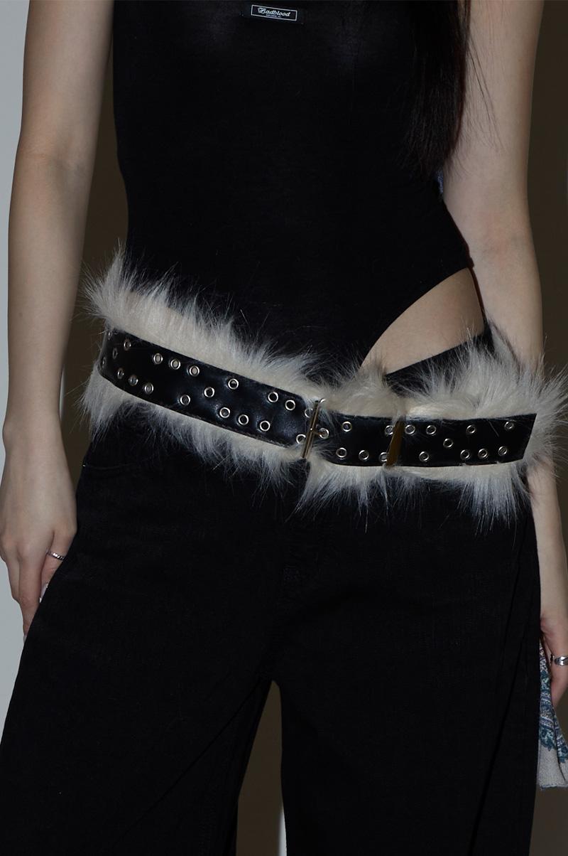 NATALIE Y2K FUR BELT