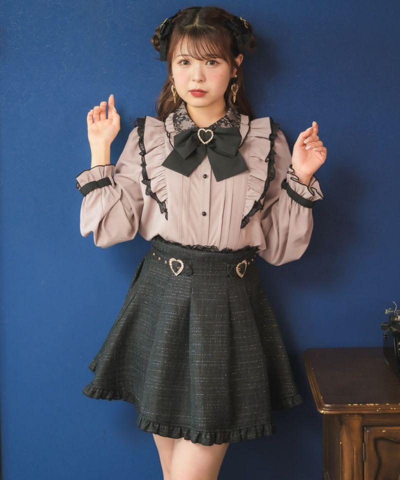 로지타 ROJITA 팔목 하트 버클 벨트 블라우스