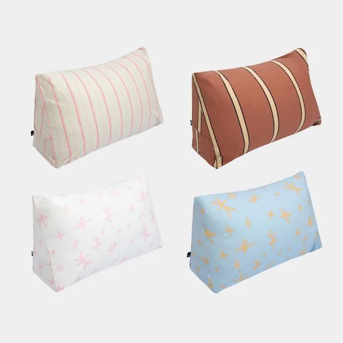 별을 품은 스트라이프 순면 삼각 등쿠션 커버 4colors