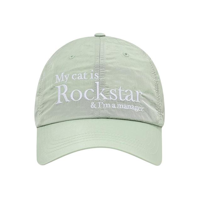 Rockstar cat Nylon cap (Mint)