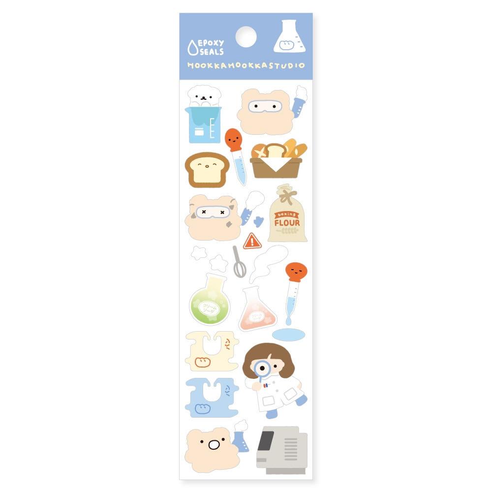 [후카후카스튜디오]무우우의 베이커리랩 에폭시씰 스티커 다꾸스티커