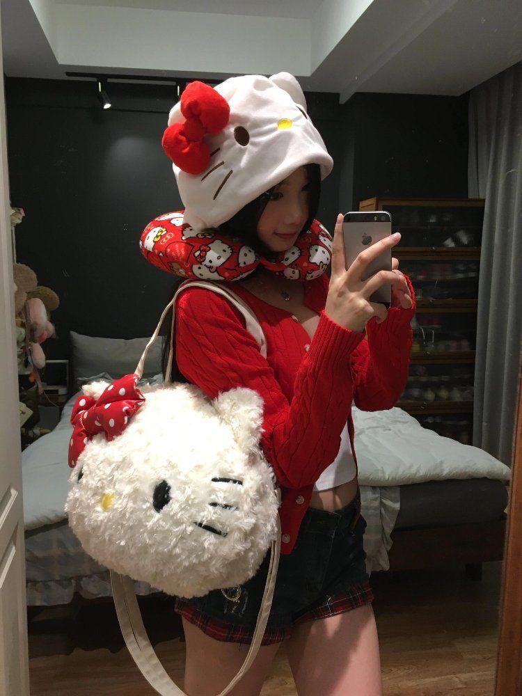 헬로키티 HELLOKITTY 뽀글이 숄더백 크로스백