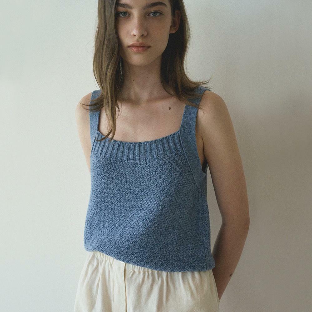 Bay Knit Sleeveless (Blue)