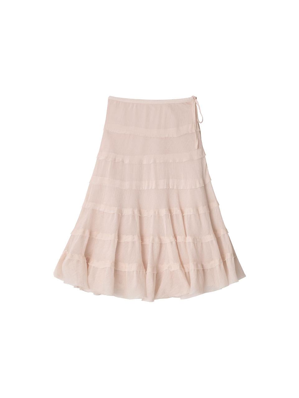NORA SHIMMERING SKIRT APRICOT