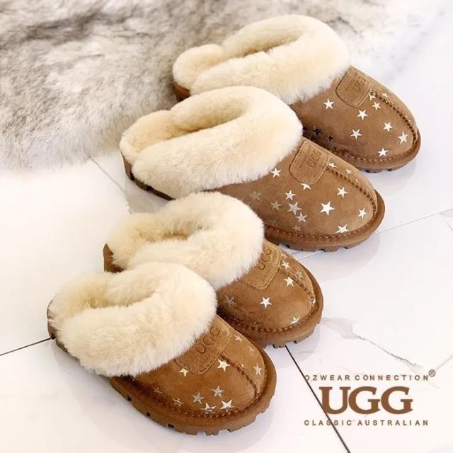 [호주정품/무료배송] OZWEAR UGG 오즈웨어 키즈,성인 스타 코켓 어그 슬리퍼 OB114SN + OB114KS | 상품 상세 | 크로켓
