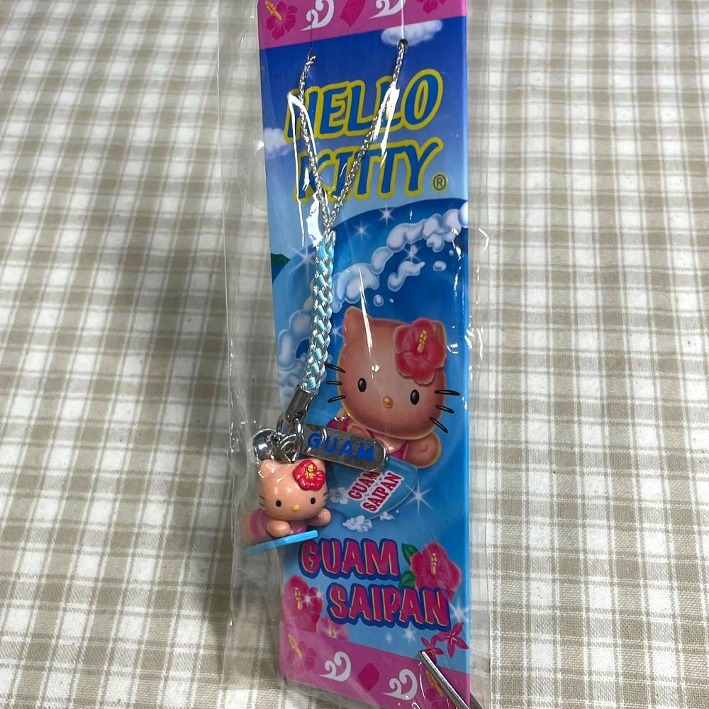 하와이 서핑보드 키티스트랩 헬로키티키링