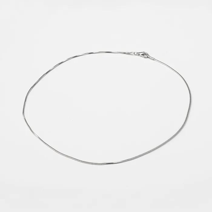 simple snake chain necklace (N001_silver)