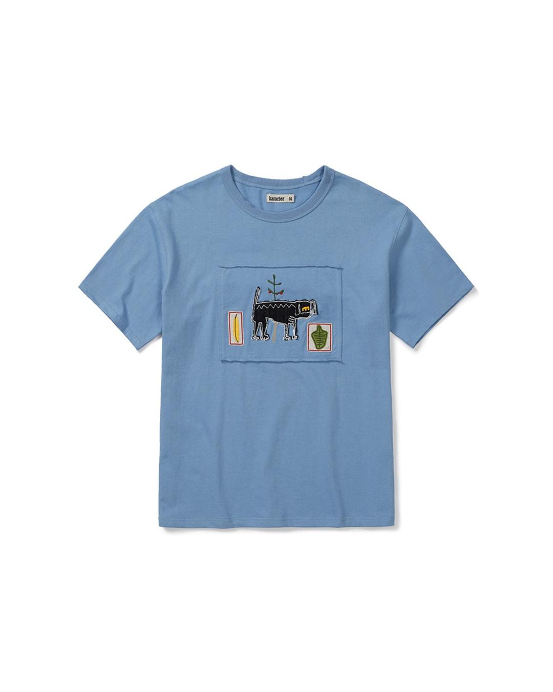 Freak half T-shirts / Sky blue