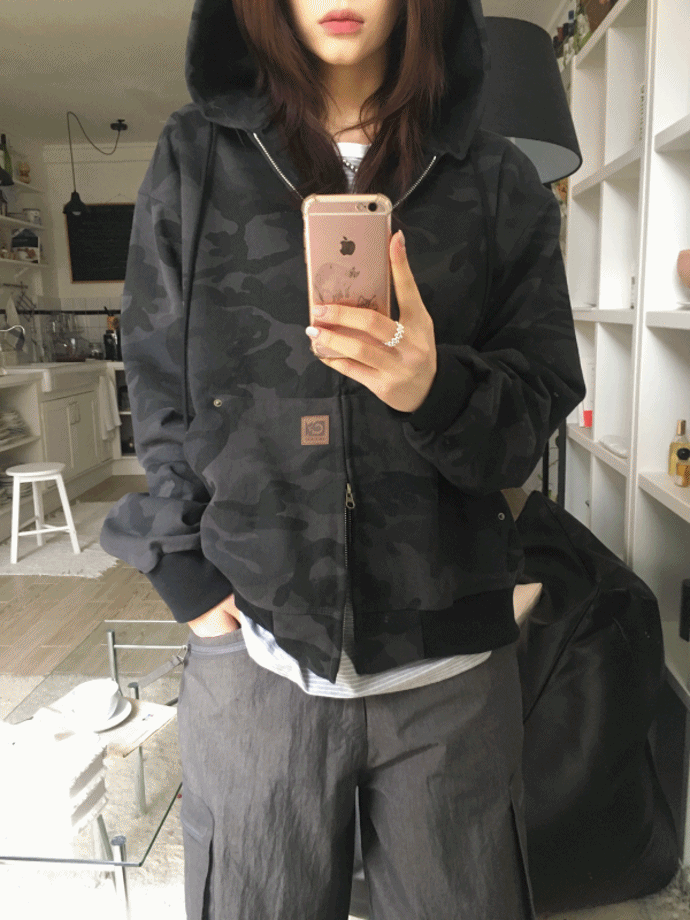 [MD 추천!] 카모 베로 후드 Zip-up (2 color)
