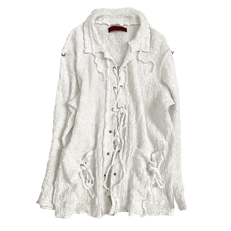 [STILL LETHARDY] LACE-UP SHIRDIGAN