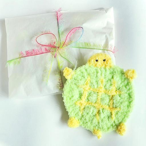 [선물포장] 메론빵 거북이 코스터 컵받침