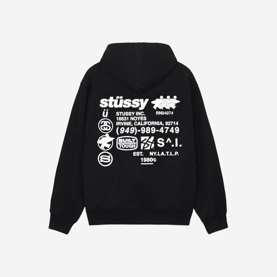 Stussy DNA Zip Hoodie Black