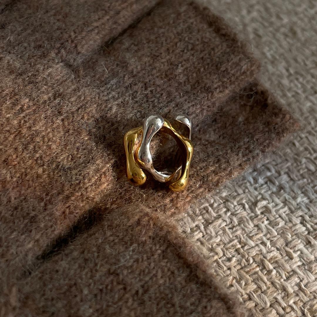 [실버925] 꽃구름 이어커프