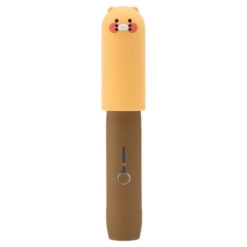 카카오프렌즈 휴대용 무선 미니 고데기, 춘식이
