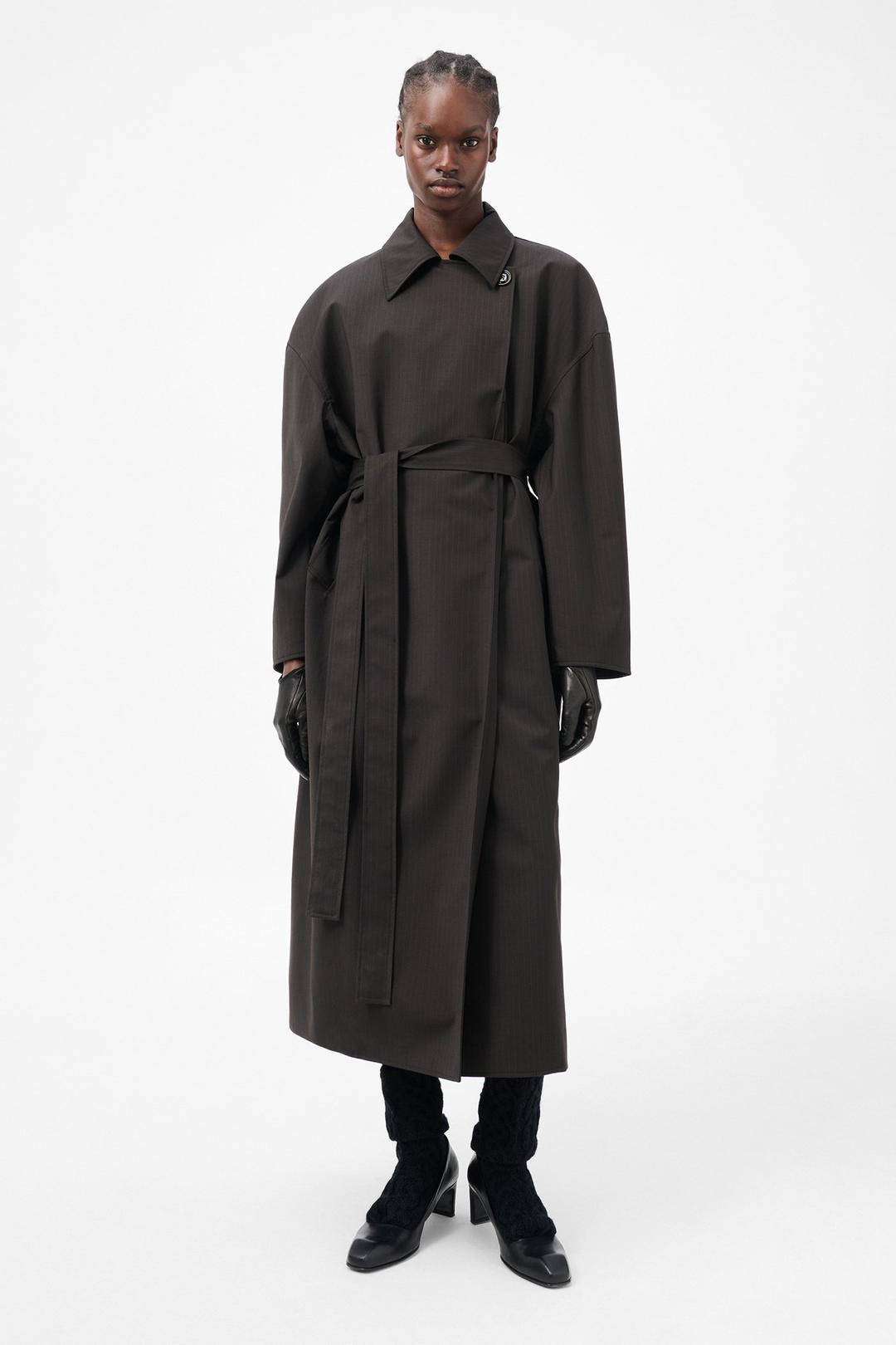 Our Legacy Court Coat Churchill Stripe Membrane Wool