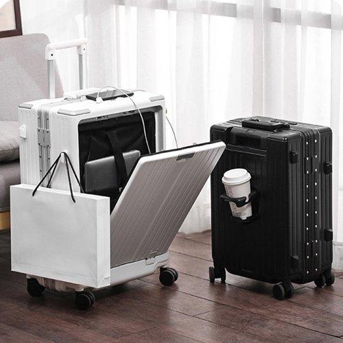 오픈형 컵홀더 20 24형 여행용 기내용 캐리어