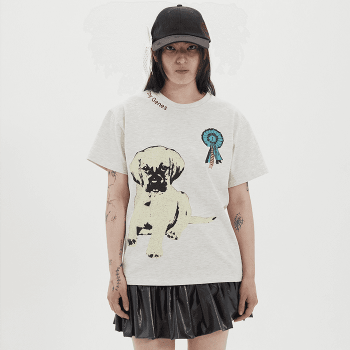 Shy genes tee Oatmeal