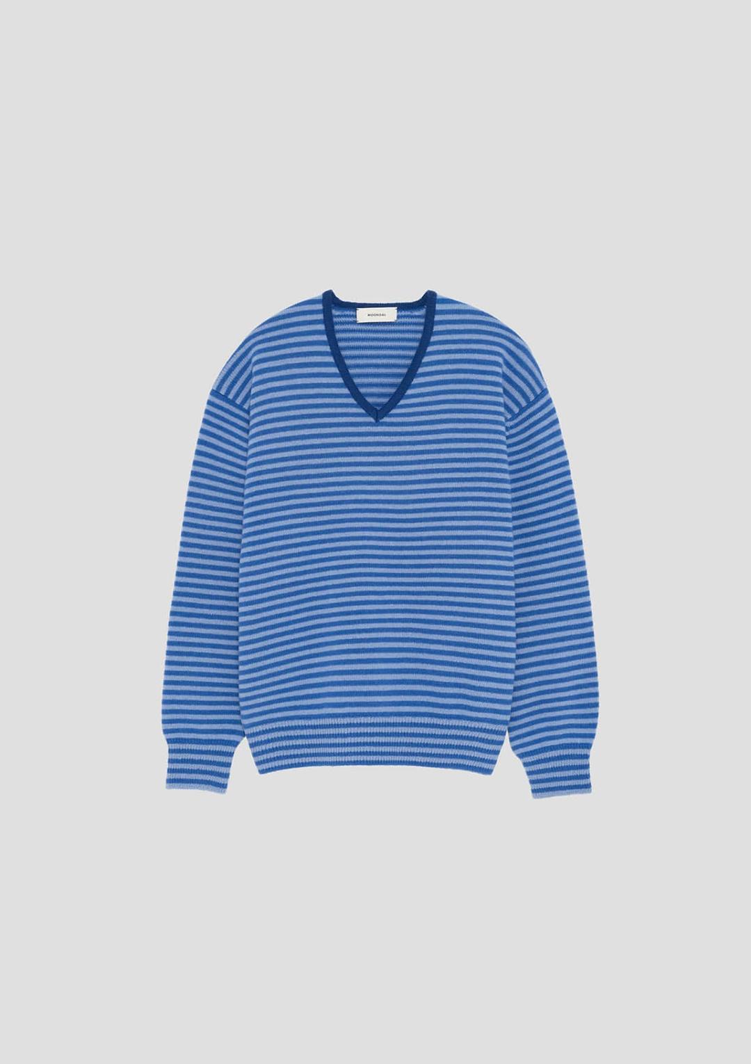 Risca Knit in Blue Stripe