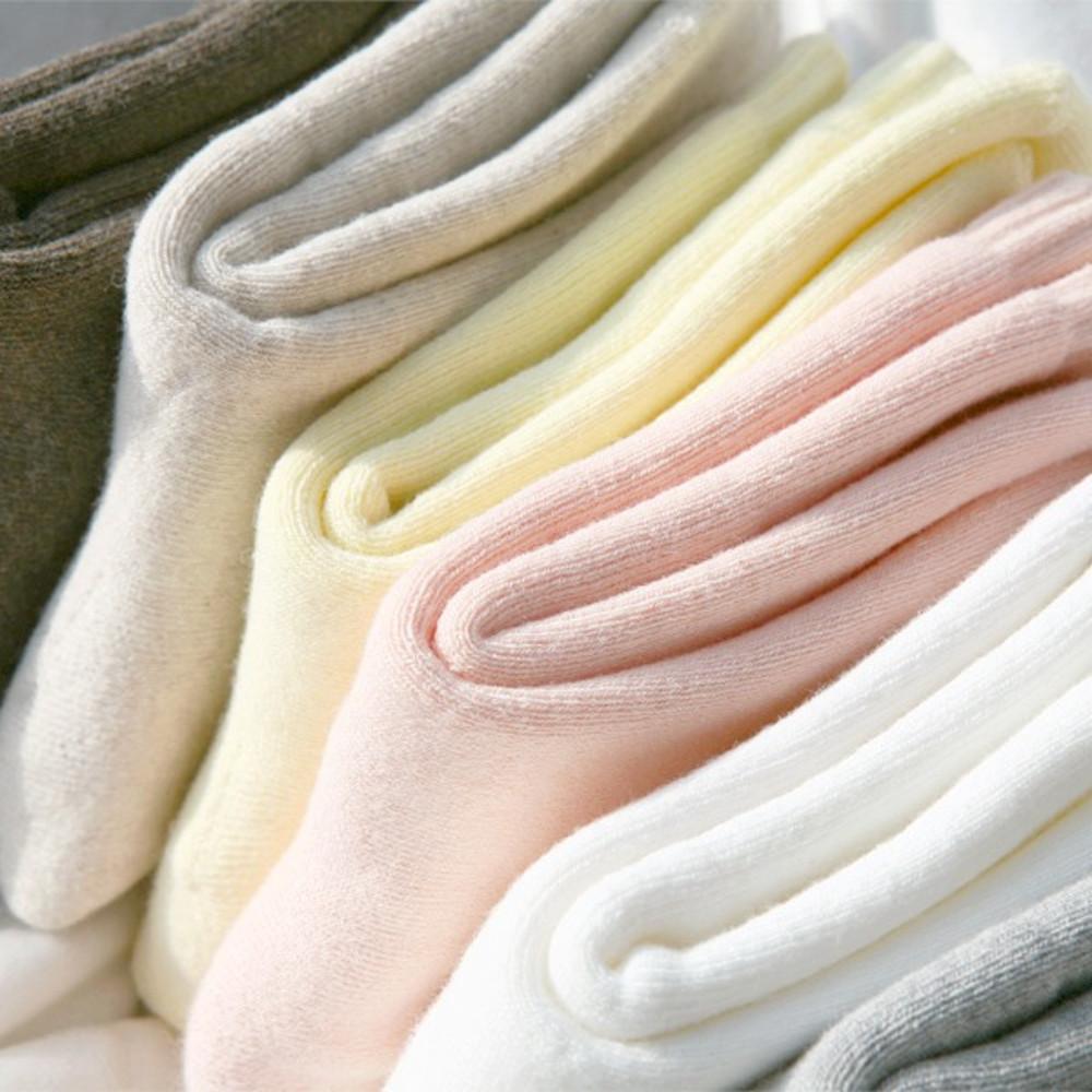 [5켤레] W616 따뜻한 두꺼운 순면 통파일 무지 긴양말 겨울 보온 여자 남자 빅사이즈 수족냉증 임산부 양말