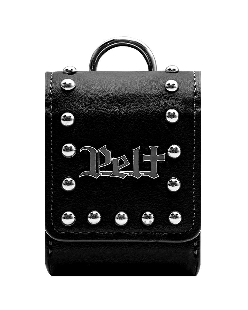 Line Stone Logo Mini Ball Pouch : Black (PA0GAU206BK)