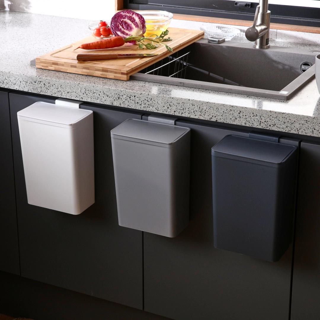 크린백이 딱 맞는 걸이형 쓰레기통 주방 휴지통 5L