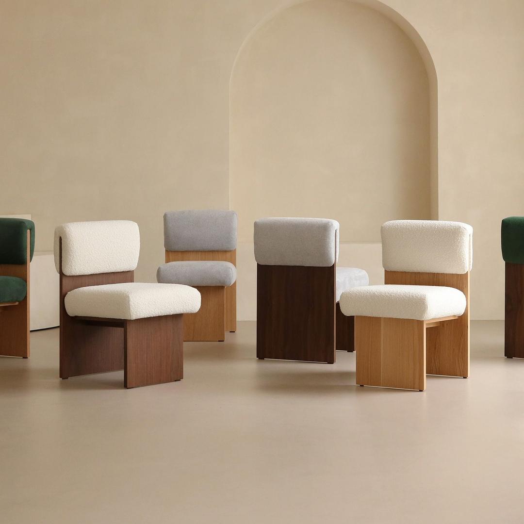 라인 식탁 의자