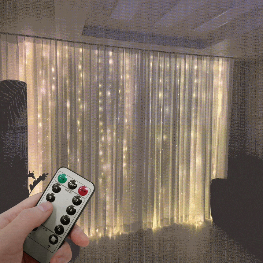 LED 와이어전구 커튼조명 크리스마스 트리전구 3sizes (100구,200구,300구)