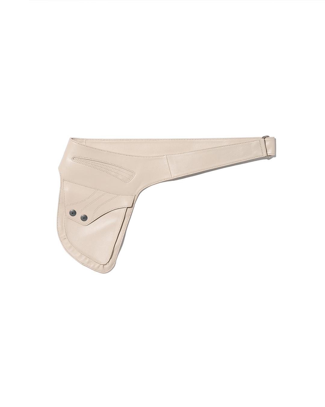 LAMBSKIN BODY POUCH_BEIGE