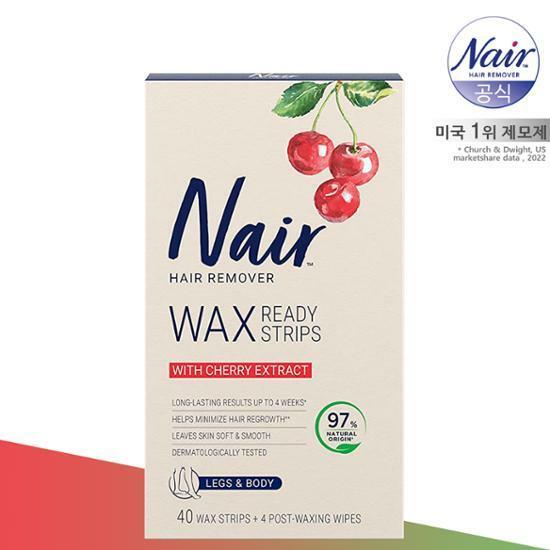 네어 바디 제모 왁스스트립40매+피니싱티슈4매