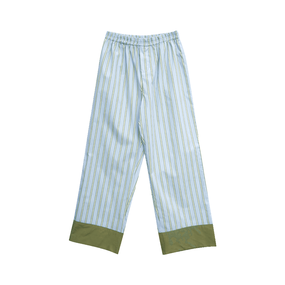 [MMOM] Sky Green Stripe Pants