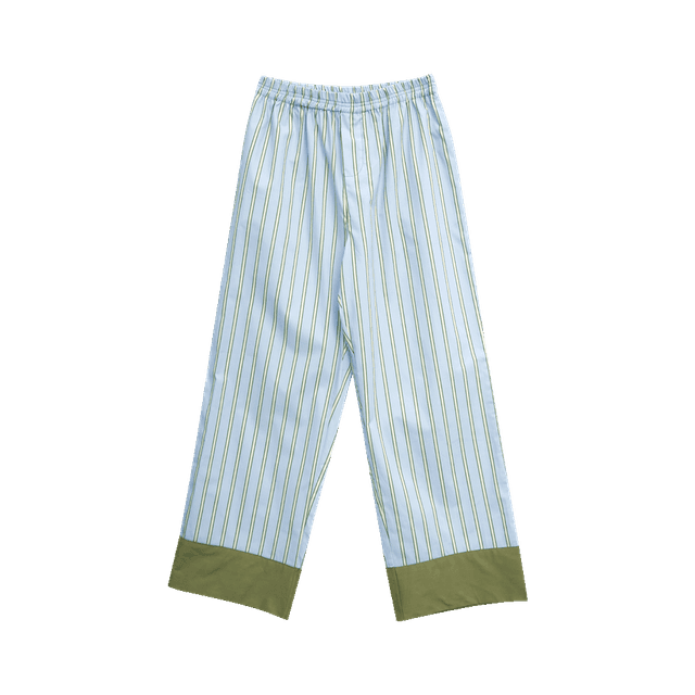 [MMOM] Sky Green Stripe Pants