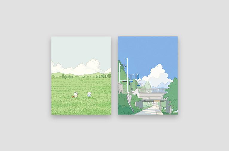 [우이] 편지 카드 풍경 2종