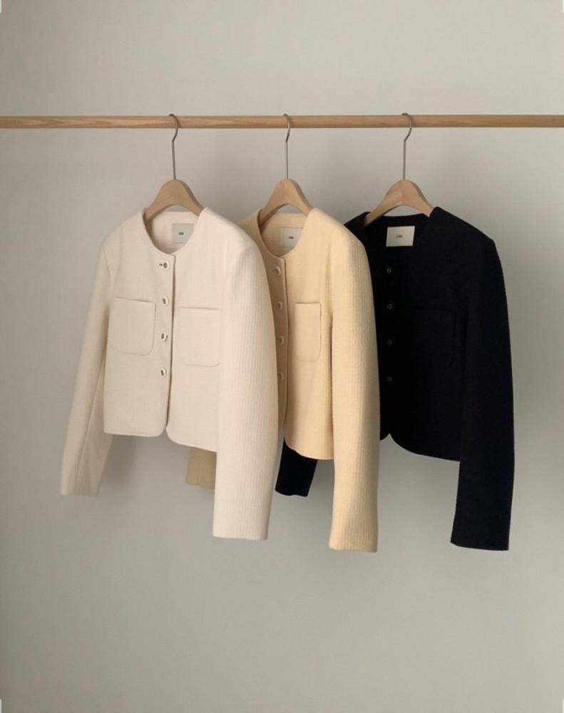 전컬러 당일 리브레 벨라 트위드 자켓 2402 노카라 격식 하객 오피스룩