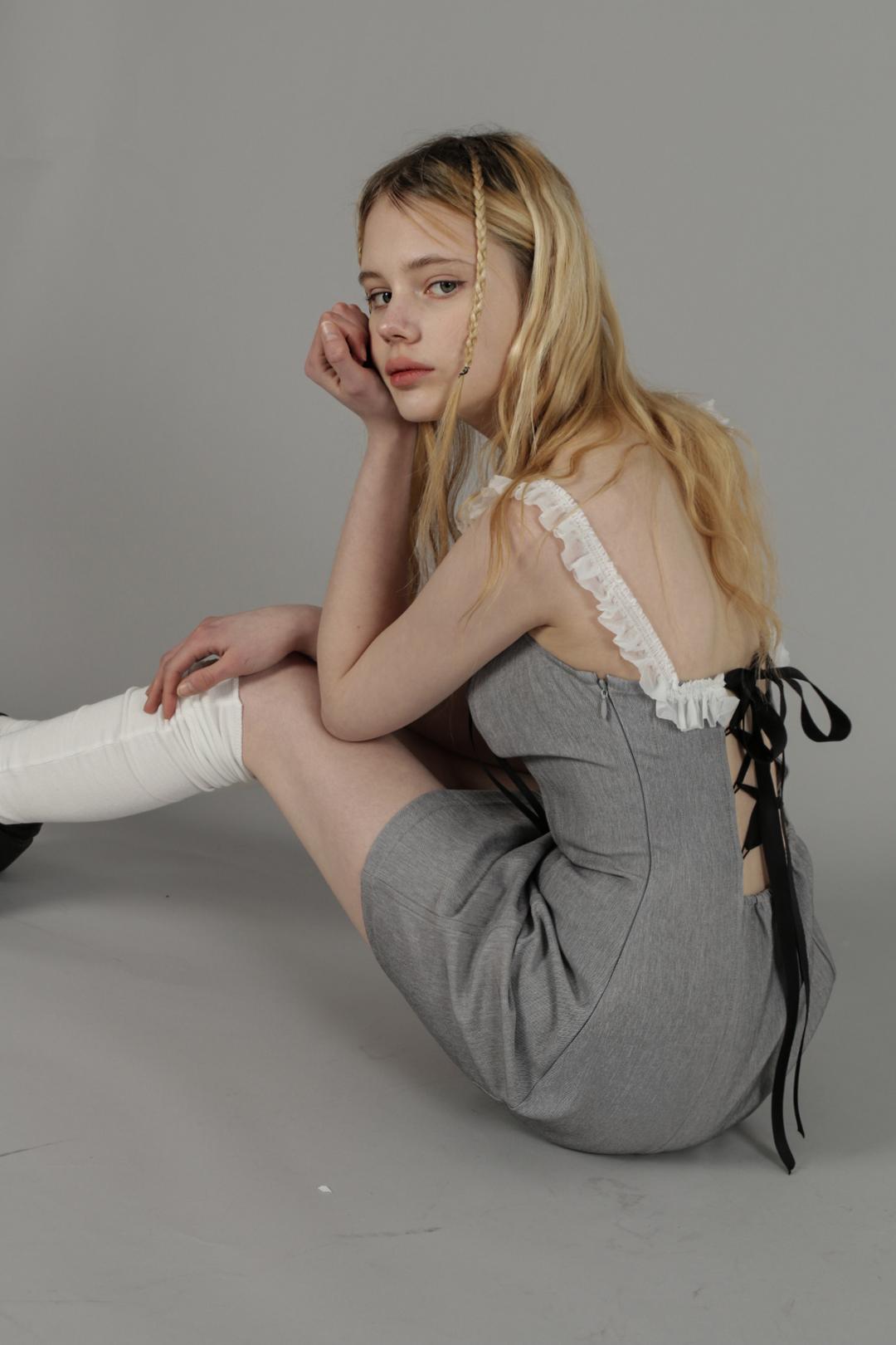 FRILL CORSET OPS (DENIM)
