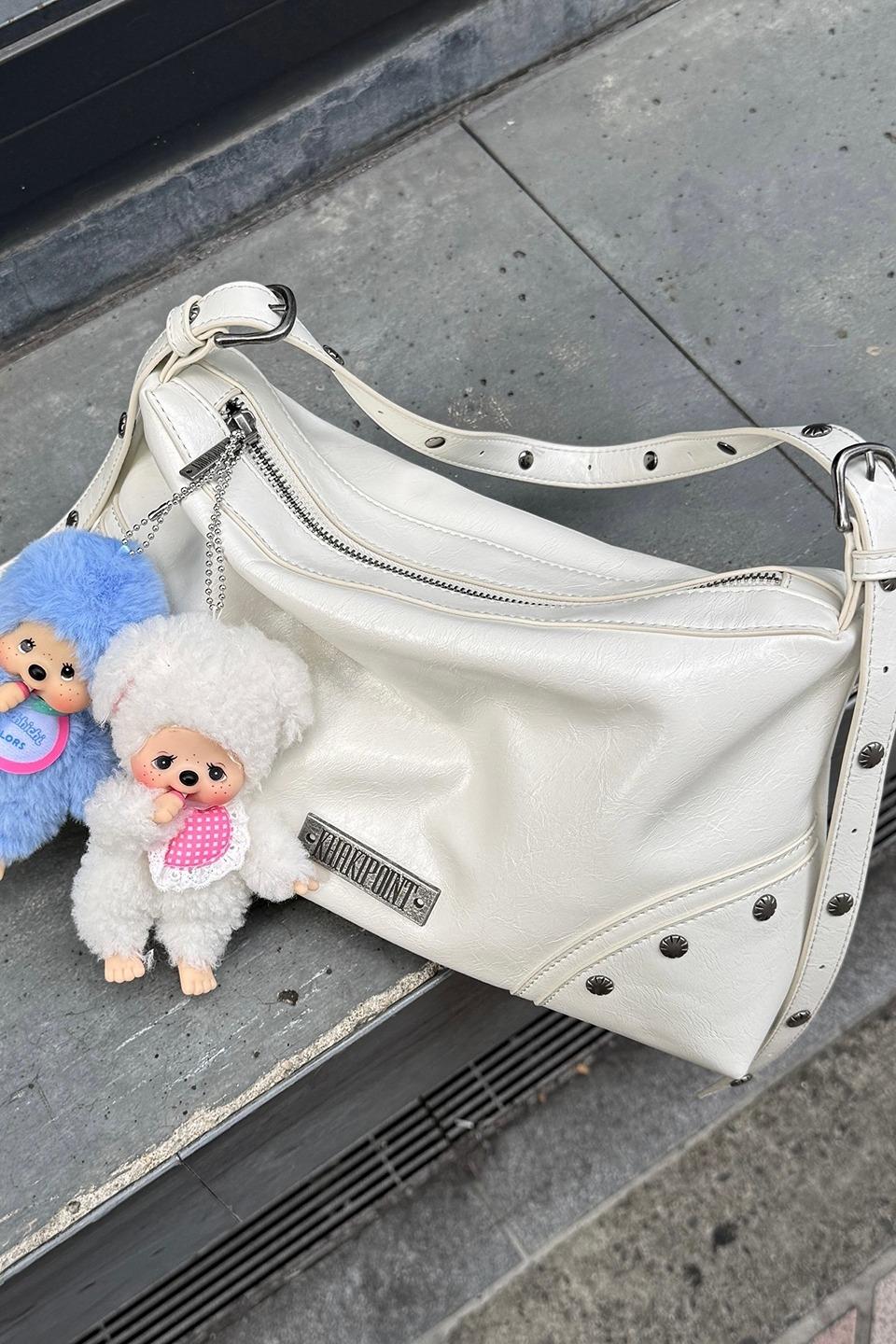 Stud Shoulder Bag (ivory)
