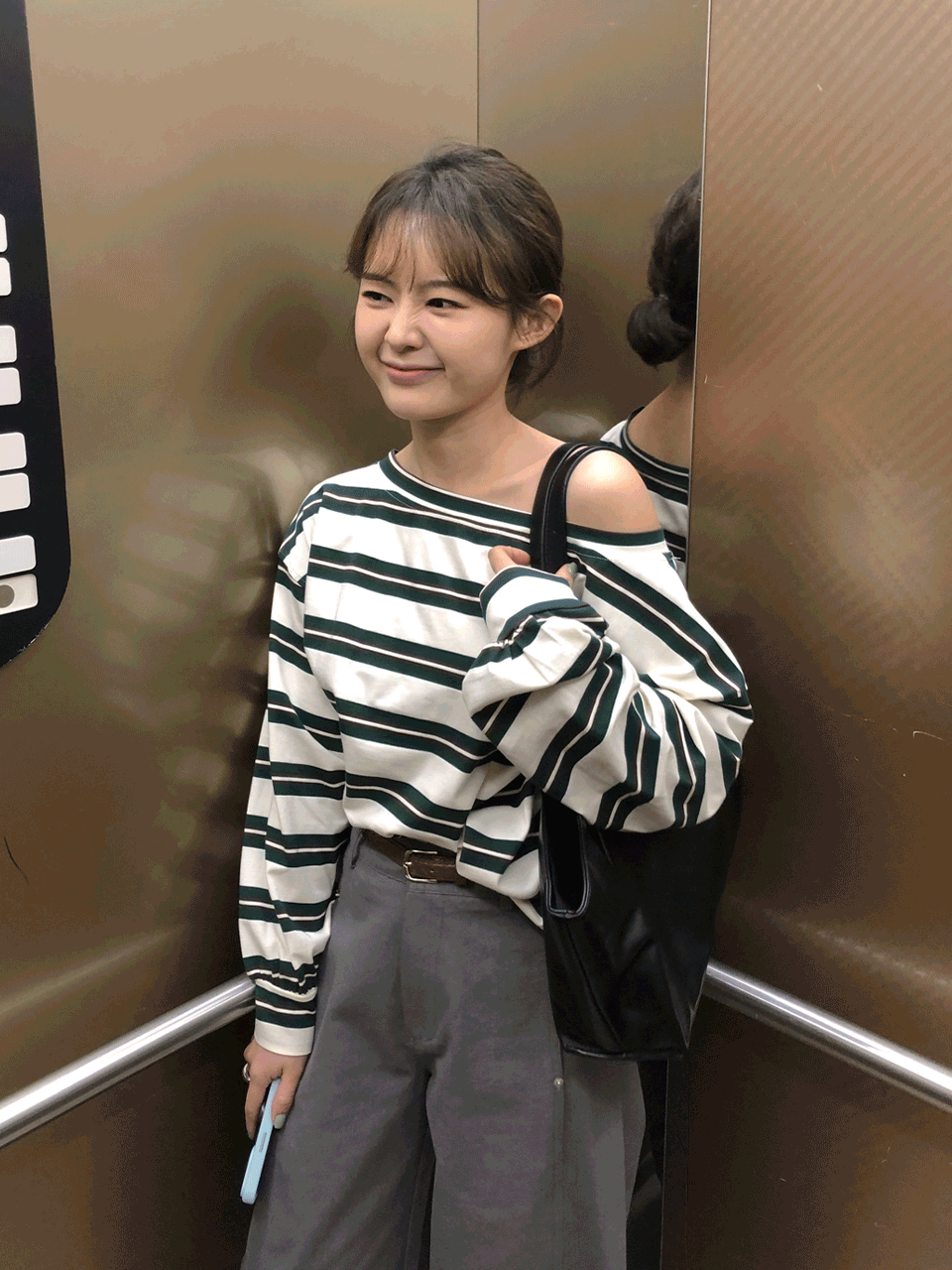 드펜 단가라 오프숄더 티셔츠(3color)