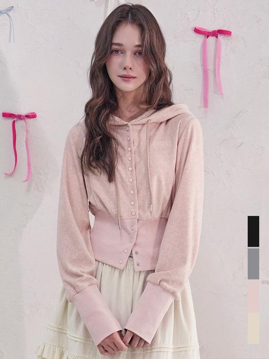 Serena Snap Hoody Zip-up_4Colors