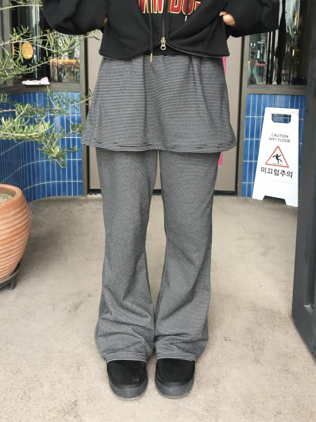 츄이 단가라 기모 스커트팬츠 (2c)