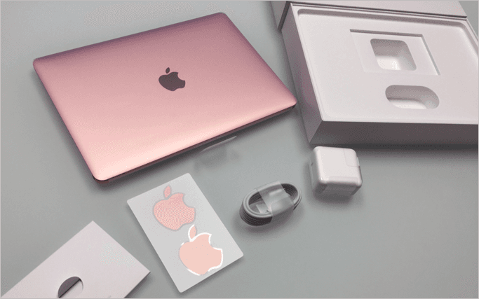 애플 맥북 12인치 미사용 새제품 핑크