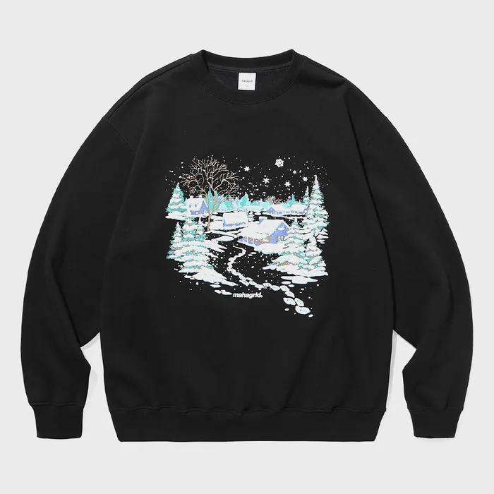 LANDSCAPE SWEATSHIRT BLACK(MG2CFMM453A)
