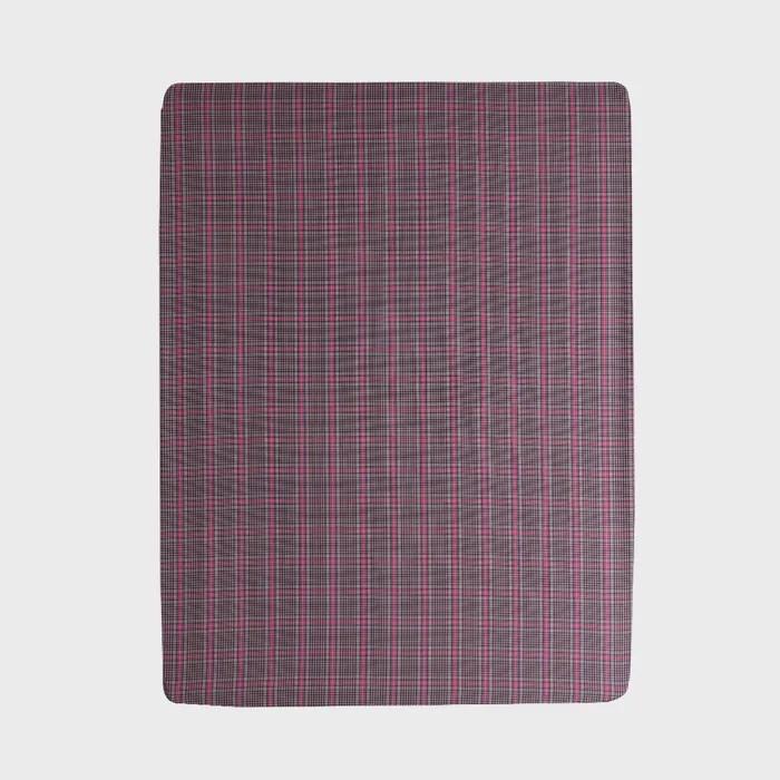 [29CM 단독] BR104 먼지없는 빈티지 샌드핑크 체크 피치스킨 매트리스커버 SS/Q