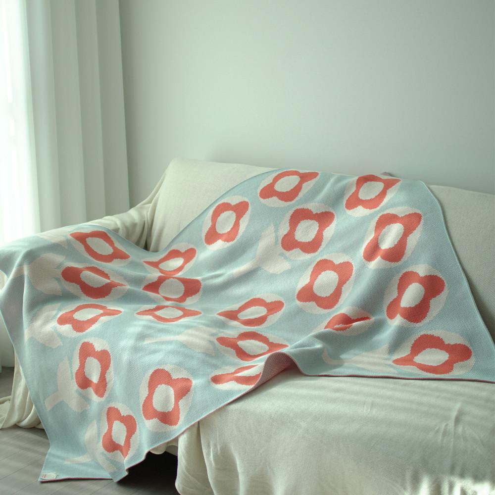 베르데 플로플로 니트 블랭킷 ML 빅사이즈 2color 담요 쇼파커버  러그  캠핑