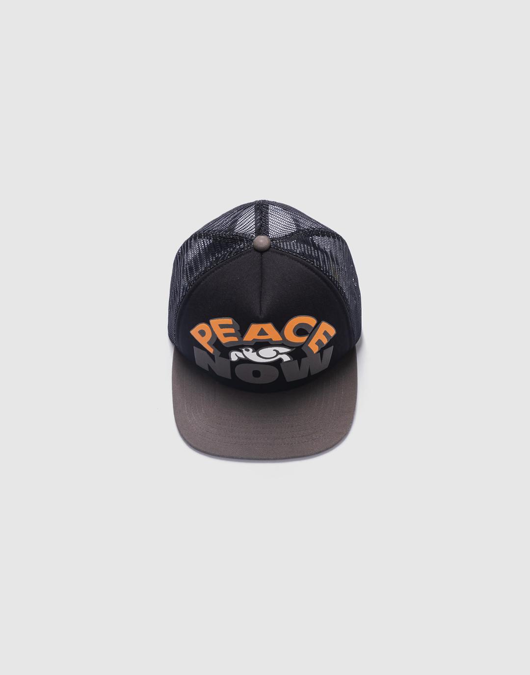 Peace Trucker Cap (Black)