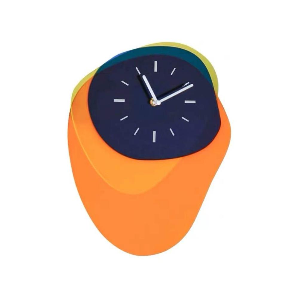 삼색 아크릴 인테리어 벽시계 저소음시계