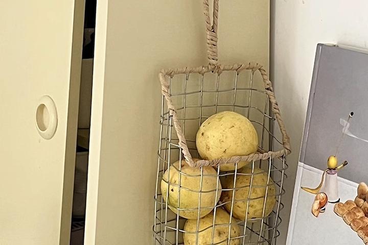 빈티지 철제 바구니 수납 정리 와이어 바스켓(벽걸이)